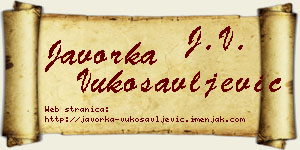 Javorka Vukosavljević vizit kartica